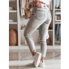 Dámské džínové kalhoty slim fit SKINNEX Dstreet UY2430 (Velikost S, Barva Šedá - světle)