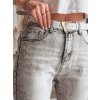 Dámské džínové kalhoty slim fit SKINNEX Dstreet UY2430 (Velikost S, Barva Šedá - světle)