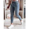 Dámské džíny slim fit s páskem TRENDLINE Dstreet UY2478 (Velikost S, Barva Modrá - světle)