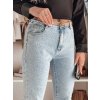 Dámské džíny slim fit SPARKLI Dstreet UY2488 (Velikost S, Barva Modrá - světle)