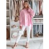 Dámská košile oversize s dlouhým rukávem BLUOSIZE Dstreet DY0457 (Velikost M, Barva Bílá)