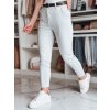 Dámské kalhoty slim fit s páskem TAIRONIK Dstreet UY2538 (Velikost M, Barva Šedá - světle)