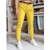 Dámské kalhoty s páskem MODELA Dstreet UY2563 (Velikost M, Barva Žlutá)