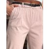 Dámské kalhoty s páskem RELCIX Dstreet UY2580 (Velikost M, Barva Béžová)