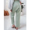 Dámské široké kalhoty LINESSA Dstreet UY2644 (Velikost M, Barva Zelená - světle)
