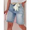 Dámské džínové kraťasy SHORTIVA Dstreet SY0476 (Velikost S, Barva Modrá - světle)