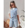 Dámské džínové kraťasy JEANZDAY Dstreet SY0480 (Velikost S, Barva Modrá - světle)
