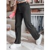 Dámské kalhoty wide leg DELUSSIA Dstreet UY2669 (Velikost XS/34, Barva Černá)