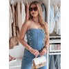 Dámská džínová kombinéza GORSETTA Dstreet EY2588 (Velikost S, Barva Modrá - světle)