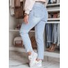 Dámské džíny slim fit s páskem NEOPASS Dstreet UY2680 (Velikost S, Barva Modrá - světle)