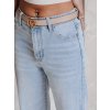 Dámské džíny wide leg FLOWLESS Dstreet UY2682 (Velikost S, Barva Modrá - světle)