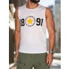 Pánské tričko bez rukávů Dstreet RX5651 (Velikost M, Barva Bílá)