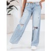 Dámské džíny wide leg STYLLEG Dstreet UY2491 (Velikost S, Barva Modrá - světle)