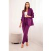 Elegantní souprava saka a kalhot (Velikost UNI, Barva Růžová)