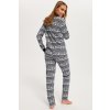 Dámské pyžamo Italian Fashion Alaska dł.r. dł.sp. (Velikost S, Barva Modrá - tmavě)