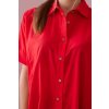 Bavlněná košile Darcy s krátkým rukávem (Velikost UNI, Barva Červená)