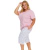 Dámské pyžamo Doctor Nap PB.5365 capri (Velikost 2XL, Barva Růžová)