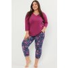 Dámské pyžamo Italian Fashion Folk r.3/4 sp.7/8 (Velikost 2XL, Barva Růžová)