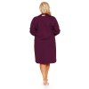 Dámský župan Doctor Nap SMZ.7319 Plus size (Velikost 2XL, Barva Bordó)