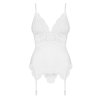 Erotický korzet Obsessive 810-COR-2 (Velikost S/M, Barva Bílá)