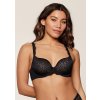 Dámská podprsenka LingaDore 1400-1 black/nude (Velikost 70C, Barva Černá)