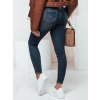 Dámské džíny CASVISTA skinny s páskem Dstreet UY2326 (Velikost 28, Barva Modrá - světle)