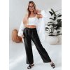 Dámské ležérní kalhoty wide leg LOVETRIP Dstreet UY2635 (Velikost M, Barva Černá)