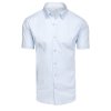 Pánská košile s krátkým rukávem Dstreet KX1045 (Velikost M, Barva Bílá)