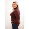 Dámský rolák Plus Size 1060 z viskózy (Velikost UNI, Barva Hnědá)