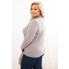 Dámský rolák Plus Size 1060 z viskózy (Velikost UNI, Barva Hnědá)