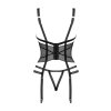 Korzet Obsessive Lanelia corset (Velikost XS/S, Barva Černá)