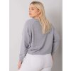 Mikina Plus Size -RV-BL-7162.12P (Barva Bordó, Velikost UNI)