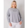 Mikina Plus Size -RV-BL-7162.12P (Barva Bordó, Velikost UNI)