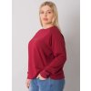 Mikina Plus Size -RV-BL-7162.12P (Barva Bordó, Velikost UNI)