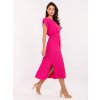 Šaty MI-SK-A2576.86 ITALY MODA (Barva Růžová - tmavě, Velikost UNI)