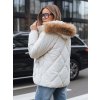 Dámská zimní bunda s kapucí Dstreet TY5231 (Velikost S, Barva Béžová)