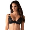 Podprsenka Obsessive Donarella bra (Velikost XS/S, Barva Černá)