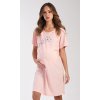 Dámská noční košile mateřská Butterfly (Barva Růžová - světle, Velikost S)