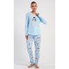 Dámské pyžamo dlouhé Tučňák (Barva Modrá - světle, Velikost S)