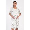 Dámská noční košile mateřská Sára (Barva Bílá, Velikost XL)