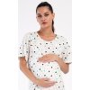 Dámská noční košile mateřská Sára (Barva Bílá, Velikost XL)