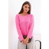 Dámský svetr IT89 z viskózy s dlouhým rukávem a kulatým výstřihem (Velikost UNI, Barva Fialová)