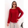Dámský svetr IT89 z viskózy s dlouhým rukávem a kulatým výstřihem (Velikost UNI, Barva Růžová - tmavě)
