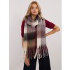 Šála -AT-SZ-2312501.62 (Barva Béžová - tmavě, Velikost UNI)
