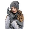 Komplet Vivisence 7010Kmpl čepice a šála (Velikost UNI, Barva Šedá)