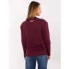 Mikina -D10608BC02801A4NO (Barva Bordó, Velikost S)