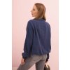 Dámská mušelínová košile IT90 s dlouhým rukávem (Velikost UNI, Barva Modrá - tmavě)