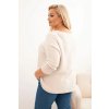 Dámský svetr plus size s lodičkovým výstřihem (Velikost UNI, Barva Fialová)