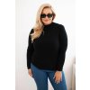 Dámský svetr Plus Size 1112 se stojáčkem (Velikost UNI, Barva Šedá)