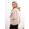 Dámská mikina Plus Size ART3802 (Velikost UNI, Barva Hnědá)